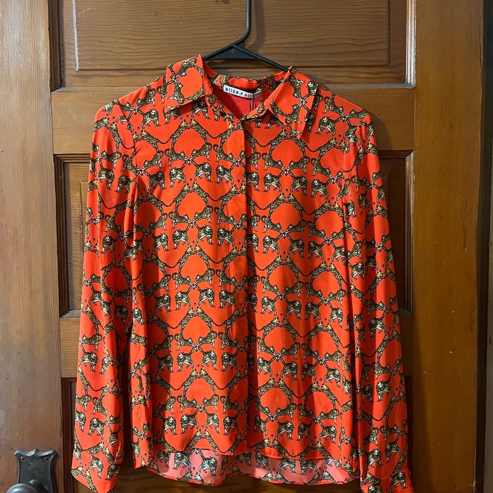 Alice + Olivia bengal blouse